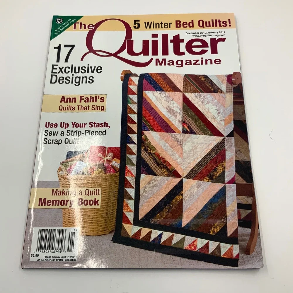 The Quilter‎ Magazine Lot of 9 Issues 2010-2011 Patterns Holiday Seasonal Sewing
